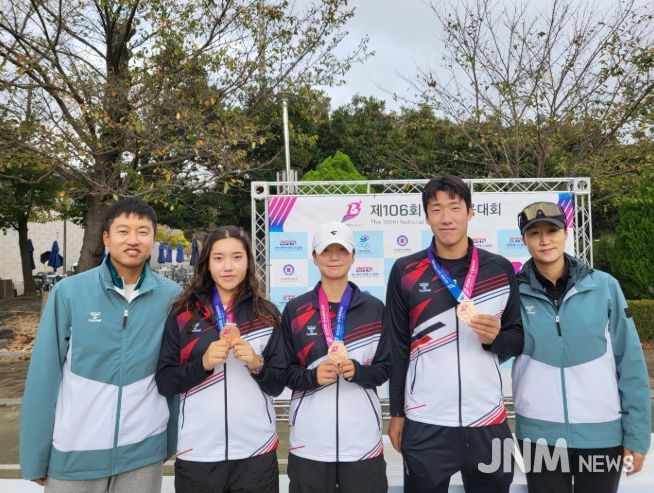경산시청 직장운동경기부, 전국체전서 육상에 이은 테니스까지 연이은 승전보