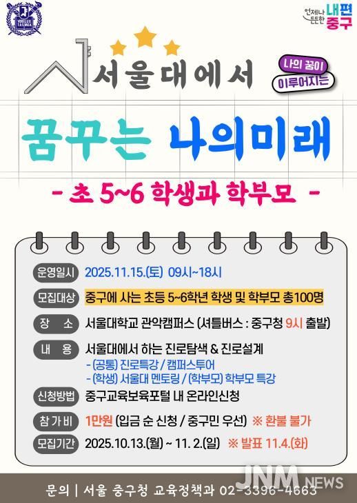 꿈꾸는 나의미래_초등부 포스터