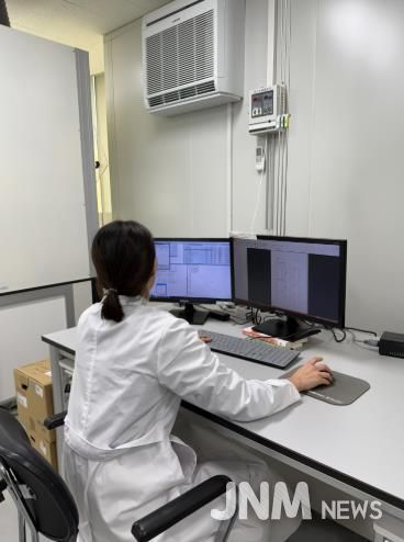 잔류농약 검사 사진