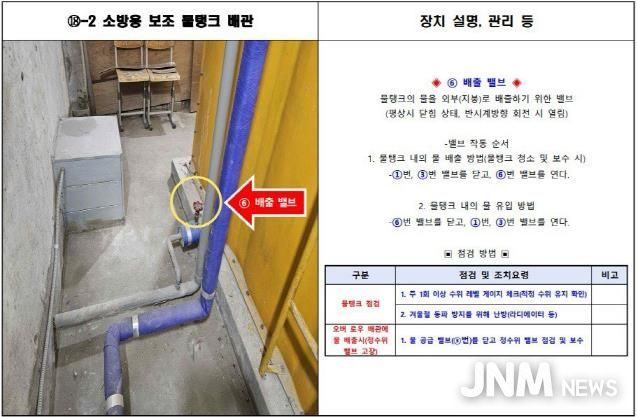 ‘학교시설 유지관리 설명서’ 내용 일부