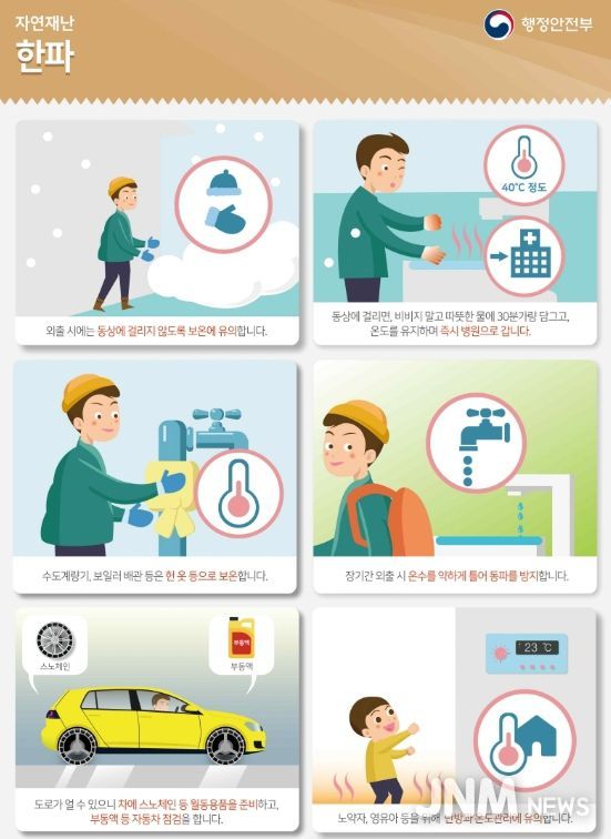 겨울철 한파 대비 한랭질환 예방 당부