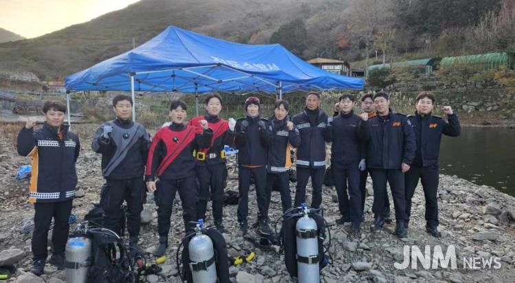 진도소방서, 혹한기 대비 동계 수난구조훈련 실시