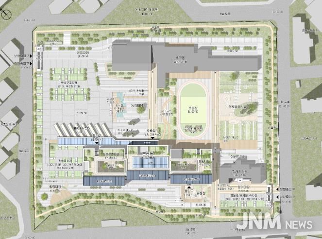 광주선광학교 현대화 개축사업 배치도