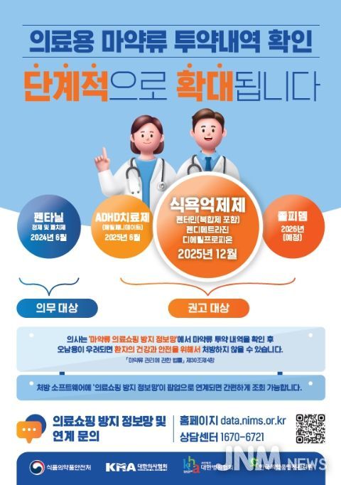 ‘의료용 마약류 투약내역 확인 제도’ 홍보 포스터