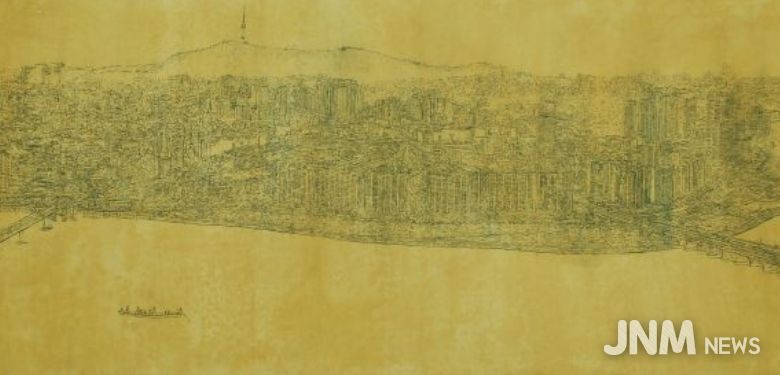 산수-재개발된 도시풍경(윤세열)