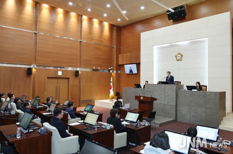 금천구의회 제258회 제2차 정례회 제4차 본회의 모습(폐회)