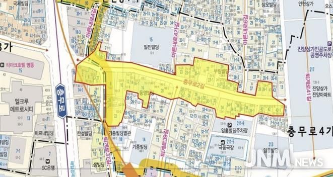 충무로 골목형상점가 위치