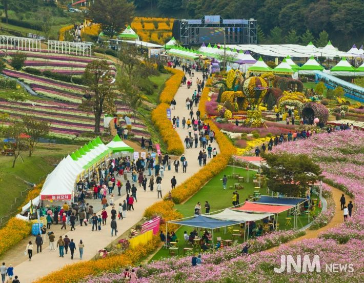 2025년 화순 고인돌 가을꽃 축제장 전경