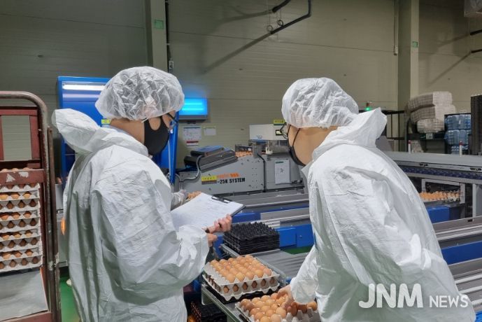 식용란 선별 포장업 점검