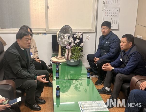 김종훈 동구청장 기업체 및 노조 방문