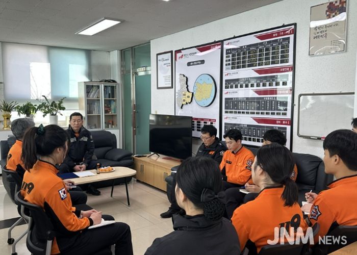 경산소방서장, 현장소통 방문 통해 조직 신뢰·소통 강화