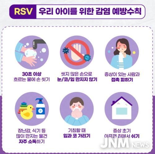 대구 중구보건소, 겨울철 영·유아 RSV 감염증 예방수칙 준수 당부