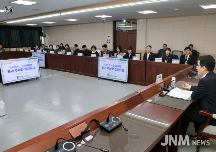 충북교육청, 직속기관‧교육지원청 관리 부서장 정례회의