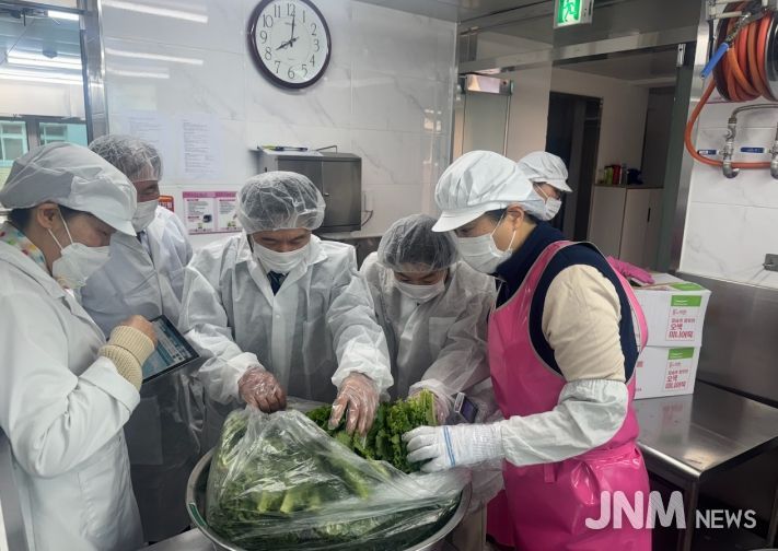 영동교육지원청 간부공무원 학교급식 특별점검