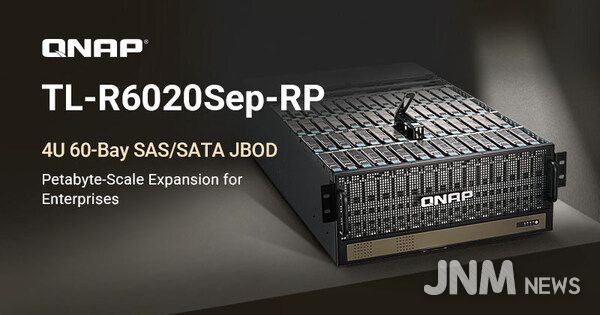 QNAP 4U 60-Bay SAS/SATA storage expansion solution — Achieve petabyte-scale capacity with minimal rack space and cost.