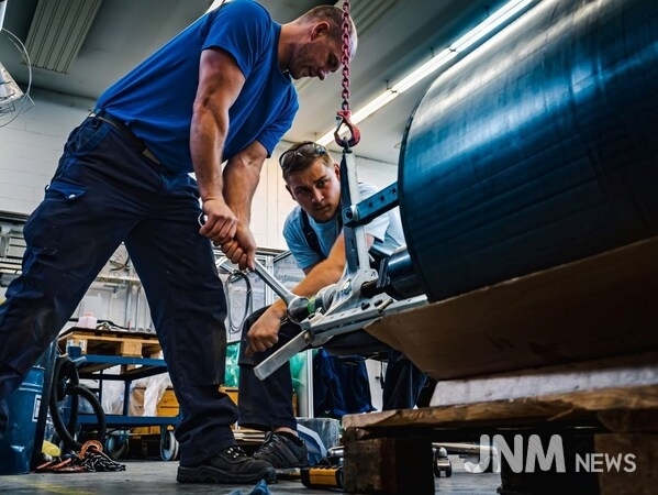 Production of electric ship motors at Ramme Electric Machines in Osterwieck, Saxony-Anhalt